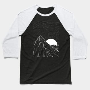 Lines of the white moon Baseball T-Shirt